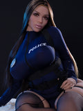Western Hot Girl, 163cm, Amber/Red-Brown Eyes, Curvy/Plus-Size