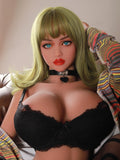 American hot girl school aesthetic, 158cm, curvy bust